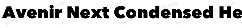 Avenir Next Condensed Heavy字体转换